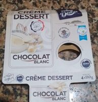 Crème dessert chocolat blanc