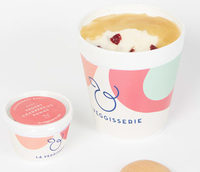 Glace soja vanille, cranberries, pomme