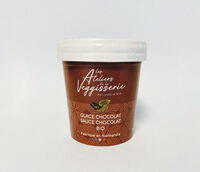 Glace chocolat sauce chocolat