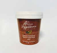 Glace chocolat sauce chocolat