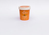 Glace praliné et sa sauce caramel