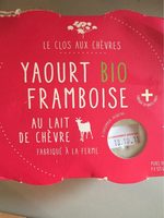 Yaourt lait de chevre framboise
