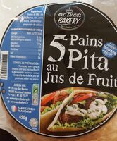 5 pains pita au jus de fruit