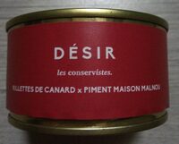 Rillettes de canard x piment maison malnou