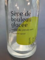 Sève de bouleau glacée citron vert