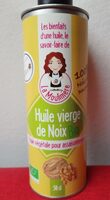 Huile vierge de noix bio