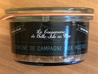Terrine de campagne aux huitres