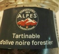 Tartinable d'olive noire forestier