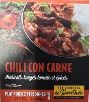 Chili con carne, haricots rouges, tomate et épices
