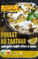Poulet au zaatar aubergines confites citron et cumin