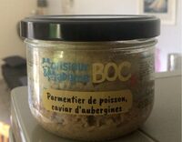 Parmentier de poisson, caviar d'aubergines