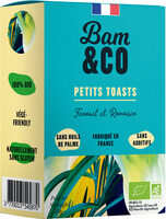 Petits Toasts Fenouil et Romarin 80g BIO