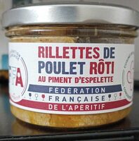 Rillettes de Poulet Rôti au Piment d'Espelette