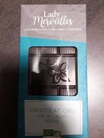Chocolat cru 75% cacao pérou