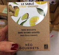 Le sablé citron-gingembre