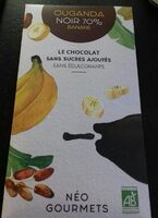 Chocolat Ouganda noir 70% banane
