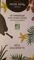 Chocolat Haïti noir 95% Vanille