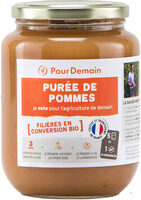 Purée de pommes en conversion bio