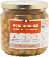 Pois chiches conserve en conversion bio