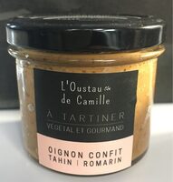 Oignon confit tahin romarin