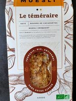 Le Téméraire muesli croquant noix beurre de cacahuète