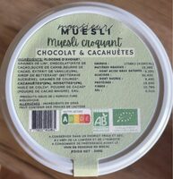 Muesli croquant chocolat & cacahuètes