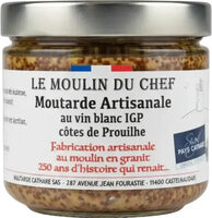 Moutarde artisanale au vin blanc