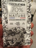 Chocolat noir 70% nature