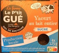 Yaourt au lait entier sucré