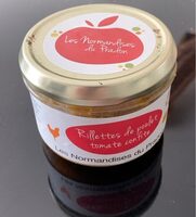 Rillettes de poulet tomate confite