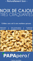 Noix de cajou grillées sans sel & sans matières grasses