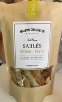 Sablés citron - pavot