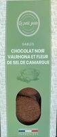 Sablés chocolat noir valrhona et fleur de sel de camargue