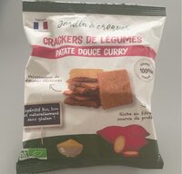 Crackers de légumes patate douce curry