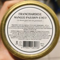 Franchardise mangue passion coco
