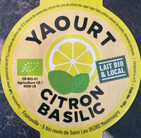 Yaourt Citron Basilic