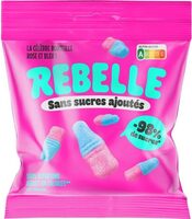 Bouteille rose et bleue