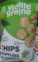 Chips soufflées de sorgho
