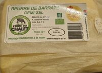 Beurre de barrate demi-sel