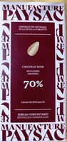 Chocolat noir inclusions amandes