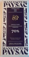 Chocolat Noir 70% infusions grue de cacao