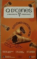 Q d'cônes chocolat noir