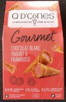 Gourmet chocolat blanc yaourt et framboise