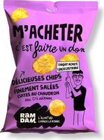 Chips finement salées