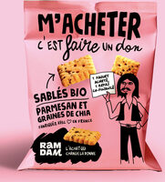 Sablés bio Parmesan et graines de chia