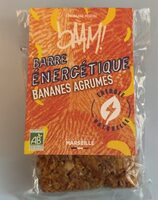 Barre énergétique bio - Bananes Agrumes