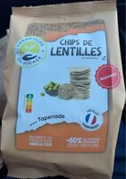Chips de lentille saveur tapenade