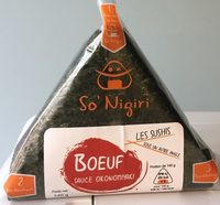 Onigiri boeuf sauce okonomyaki