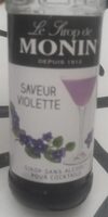 Sirop saveur violette