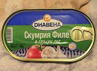 Mackerel fillet in Greek sauce